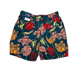 George‎ All Guy Floral Swim Shorts, Men's Size M 32-34 Teal NEW MSRP $14.98